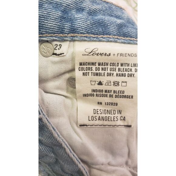 Lovers Friends Womens Jeans Size 23 Logan Barkley High Rise Distressed MSRP $188 - Picture 6 of 10